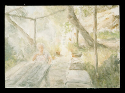 Under the  pergola - a Paint Artowrk by Anna Serra