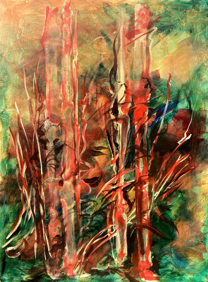 Retreat to the Desert - a Paint Artowrk by Bill Georgia
