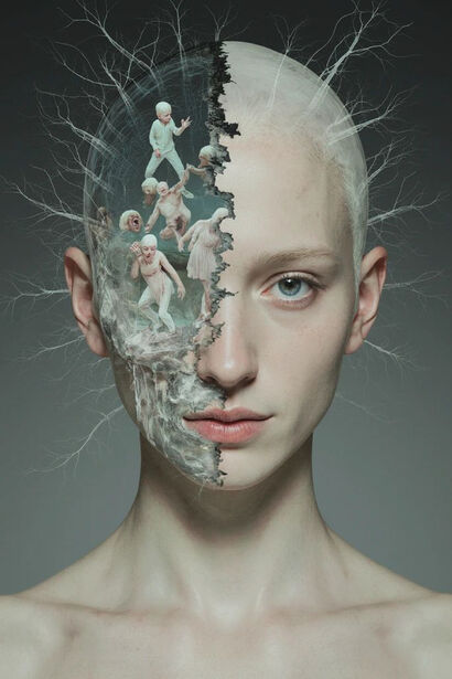 Behind the Smile - a Digital Graphics and Cartoon Artowrk by Marzieh Poozesh Shirazi