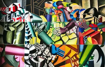 13 forme in gioco con Léger - a Sculpture & Installation Artowrk by 13 forme in gioco con Léger