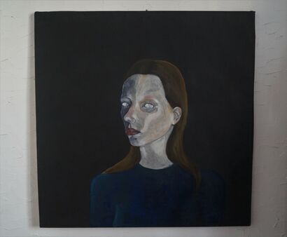 Autoportrait 1 (Self-Portrait 1) - A Paint Artwork by Marina Bernardi