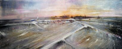 Landscape 5  - serie Orizzonti Aperti - a Paint Artowrk by Silvia Senna