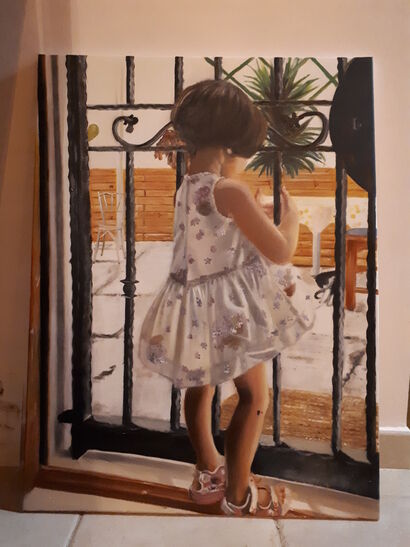 Mia nipote - A Paint Artwork by Angela