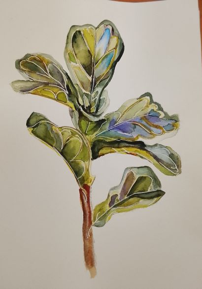 Sunlight through leafs - a Paintings Artwork by Lia