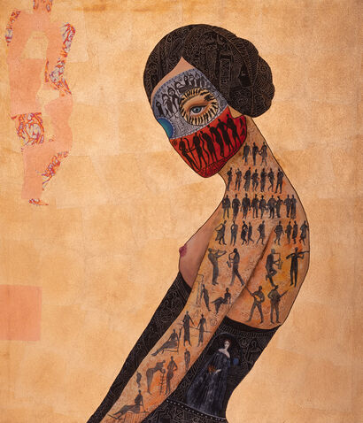 The Mask - a Paint Artwork by Abdulhamid Abdalla