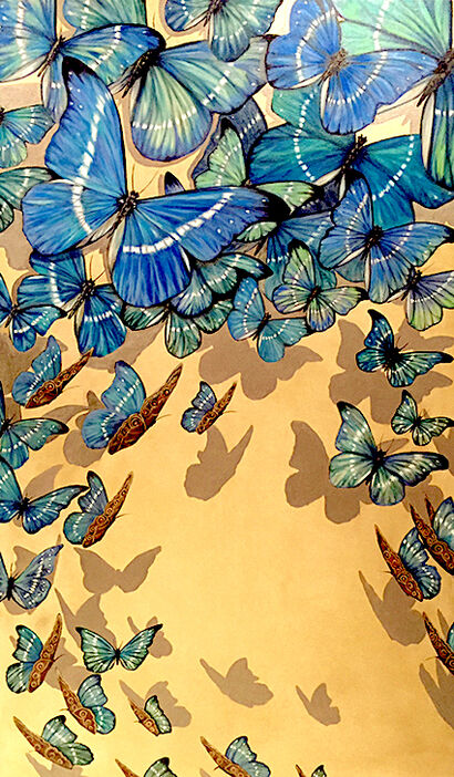 Morpho Swarm - a Paint Artowrk by andrew prior