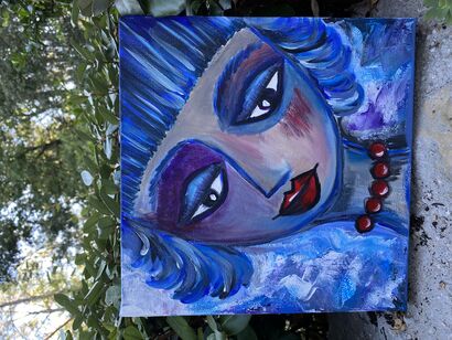 Голуба дівчина - a Paint Artowrk by Svitlana  Sokurenko