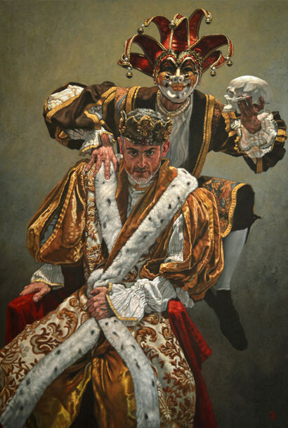Jester and King - a Paint Artowrk by Carlo Alberto Palumbo