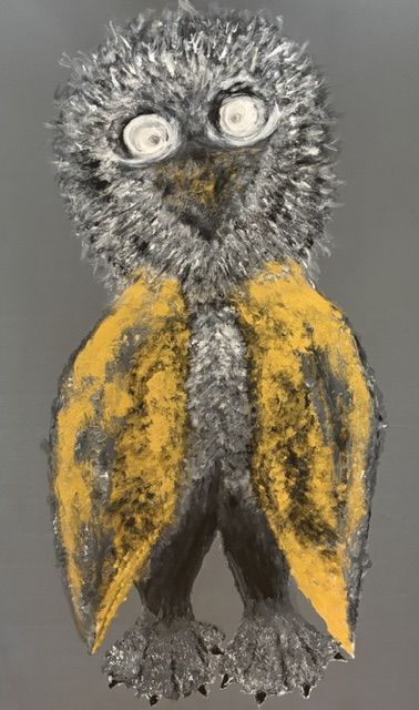 Man with Golden Wings - a Paintings Artwork by Karin Luzia Albrecht 