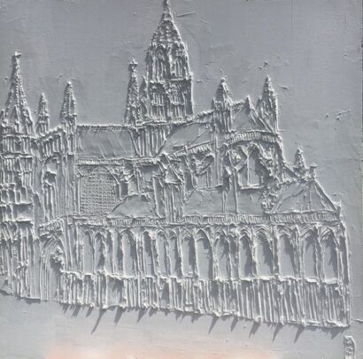 Bayeux Cathedral - A Paint Artwork by brooke major