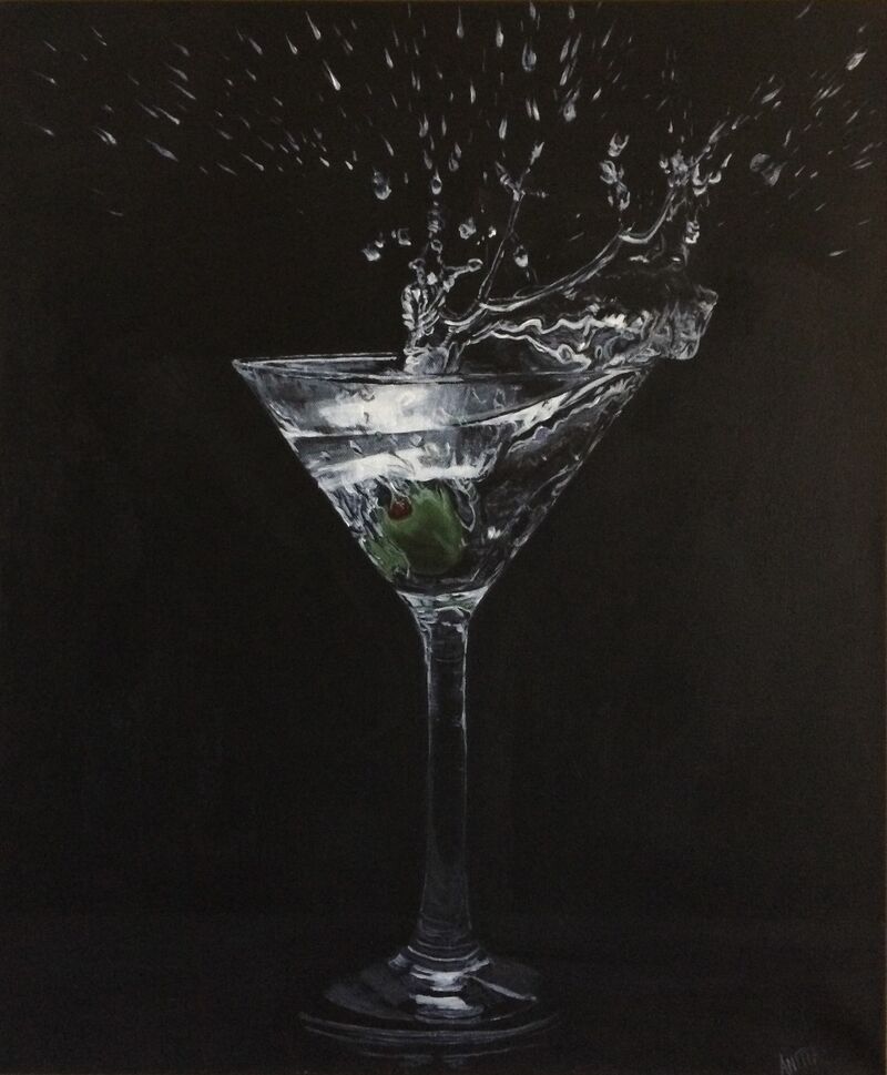 A Martini. Shaken, not stirred - a Paint by Anitta Hamming