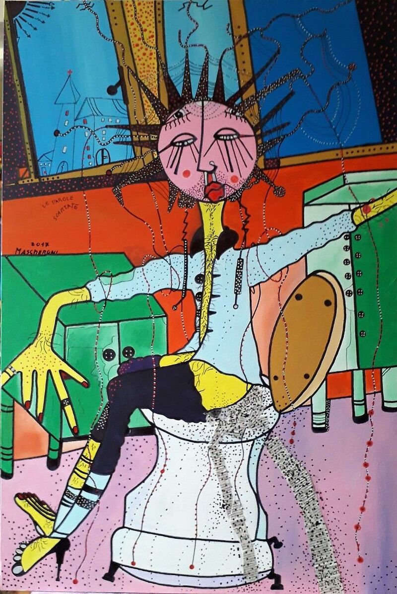 Le parole scartate - a Paint by Bruno Mascheroni