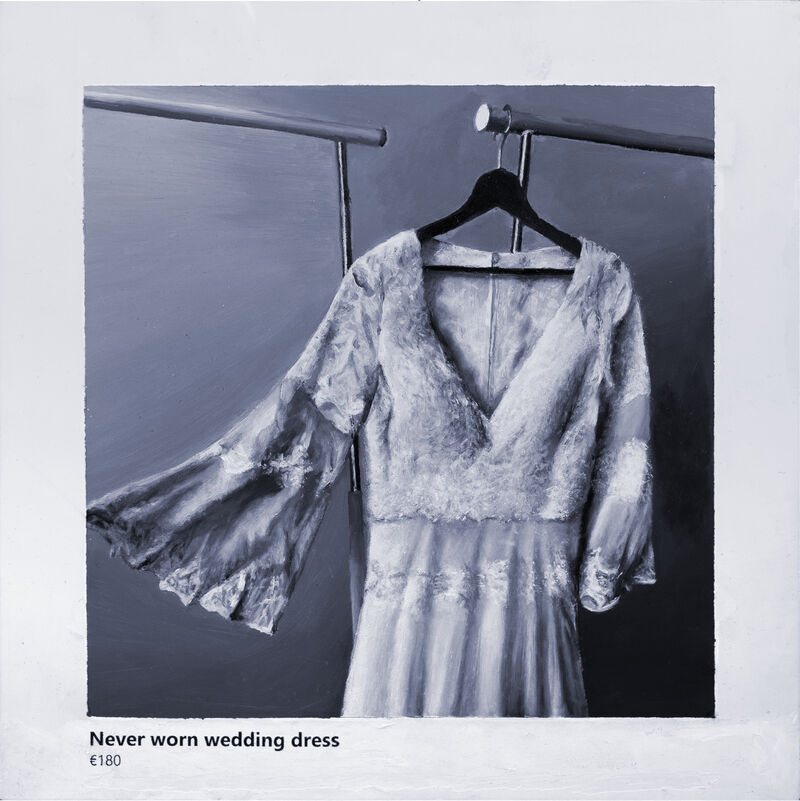 Never worn wedding dress - a Paint by Gerda Van Damme