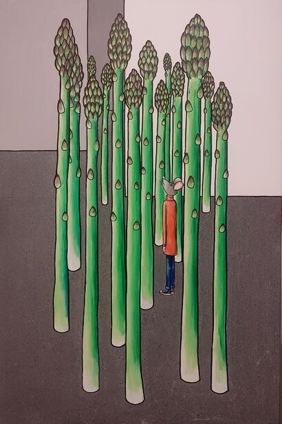 Foresta di asparagi - A Paint Artwork by Alessio Palmieri