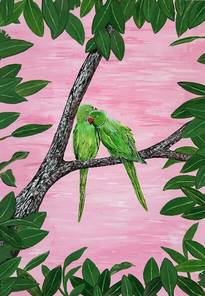 Pink heaven  - a Paint Artowrk by Sama Majidian