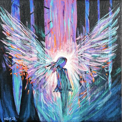 Invisible Wings – Courage - a Paint Artowrk by HsunArt