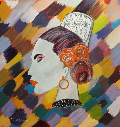 Mujer sevillana - a Paint Artowrk by Buartes