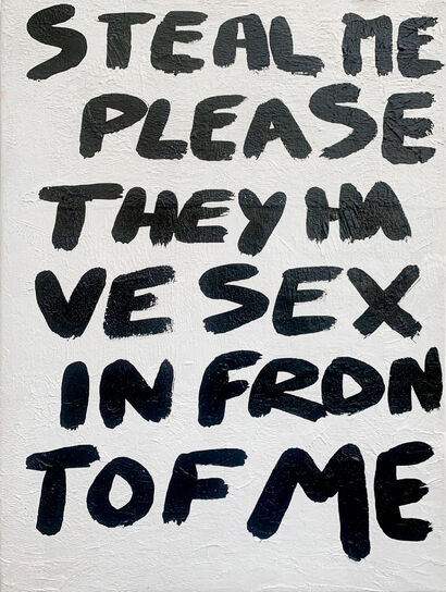 Steal Me Please They Have Sex in Front of Me - A Paint Artwork by Facundo Tosso Tessari