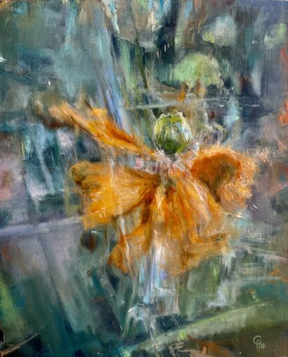 Flower through - a Paint Artowrk by cristina rovaldi