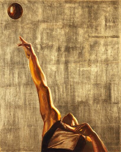 Throw in gold - A Paint Artwork by Anastasia Markovskaya