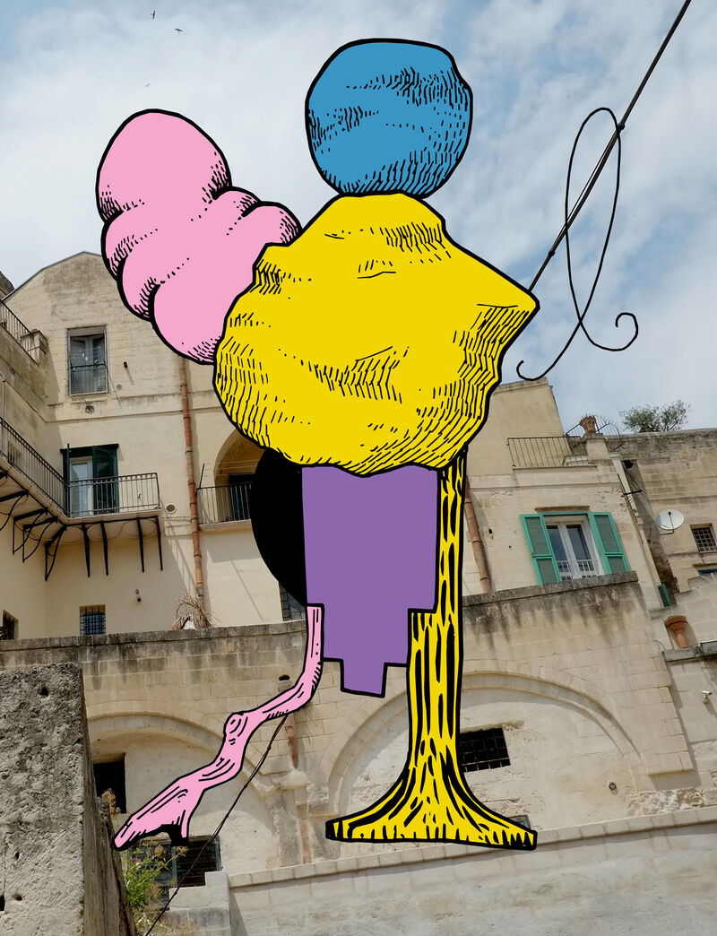 Matera - a Digital Graphics and Cartoon by Francisco Lopez