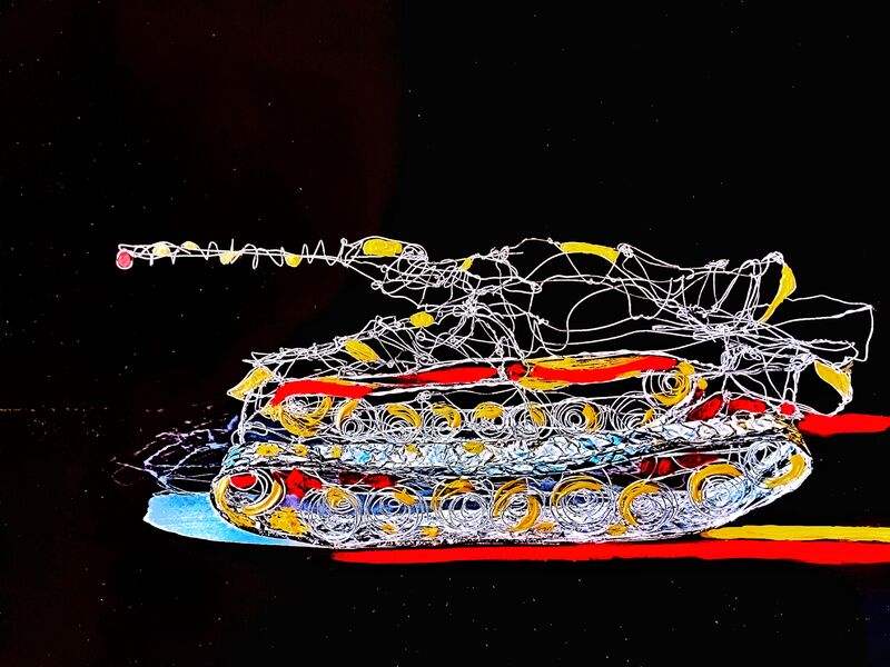 Carro Armato 00 - a Paintings by NICOLA GIORGETTI