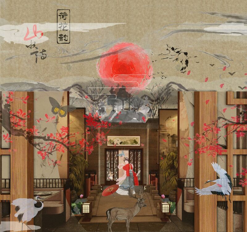 荷花韵 Lotus rhyme - a Art Design by Liu Jin