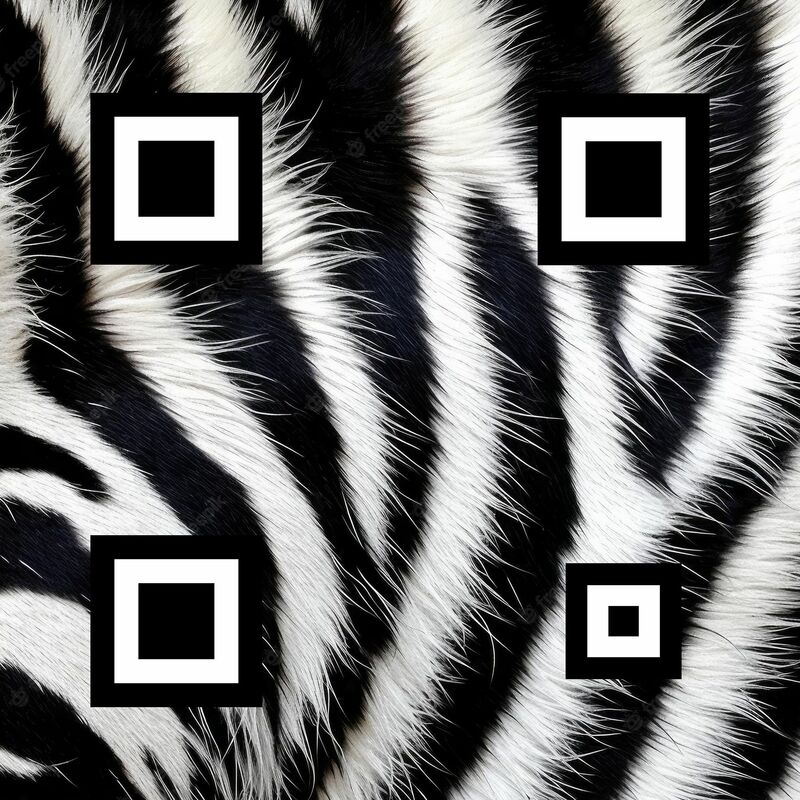 QR Derivations Zebra 324571 - a Digital Art by Fran Ortegantona