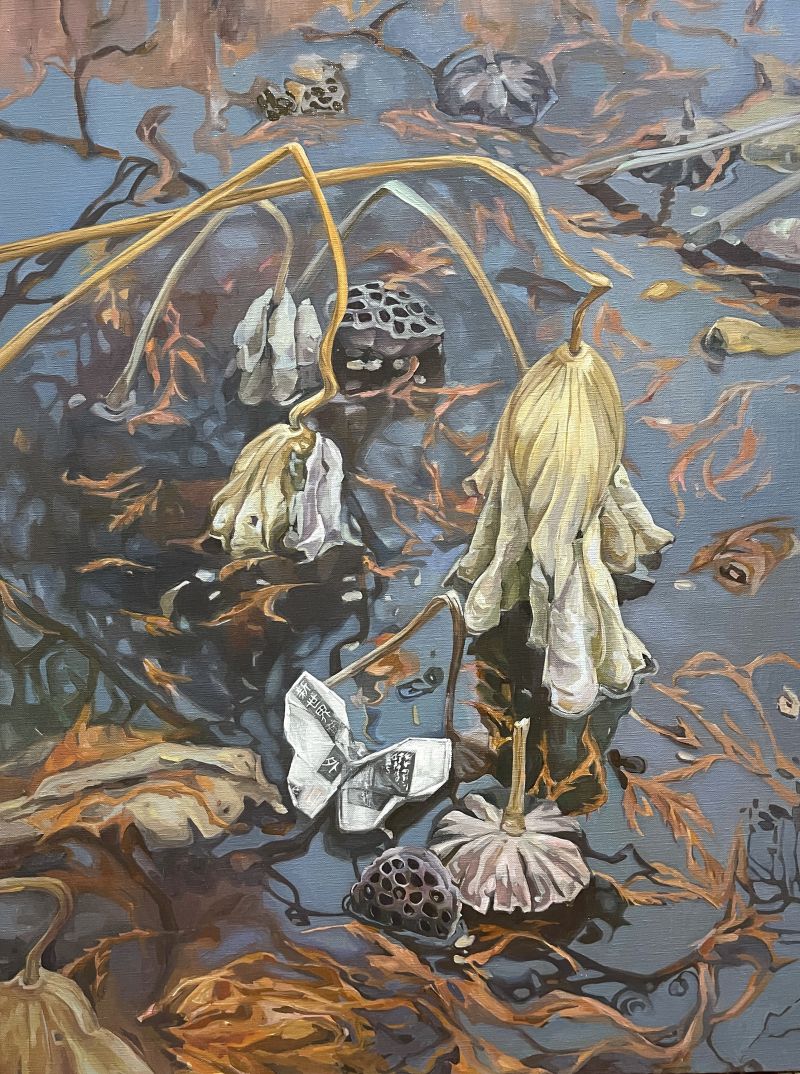 The paper butterfly  - a Paintings by Guzel Min