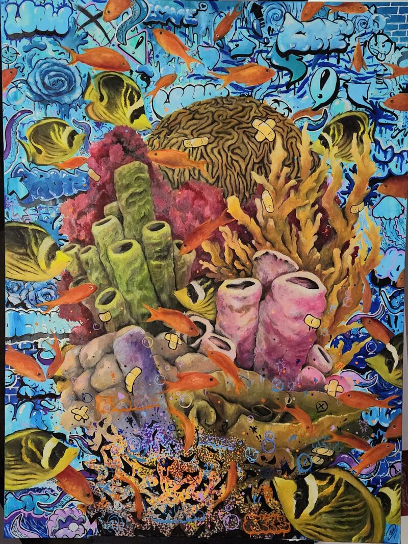 Coral Chaos - a Paintings by Chase  Miles-Harris