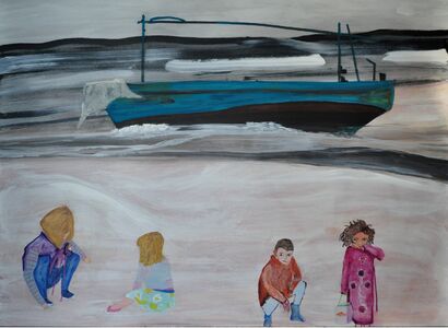 il mare dei bambini - a Paint Artowrk by adriana luperto
