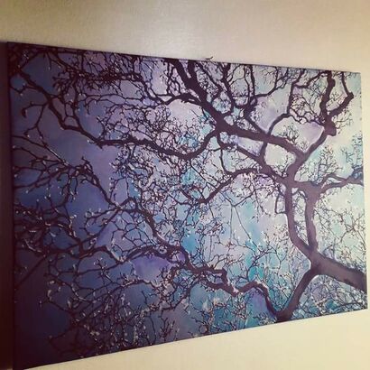 Blue tree  - a Paint Artowrk by Sveva  Altea 