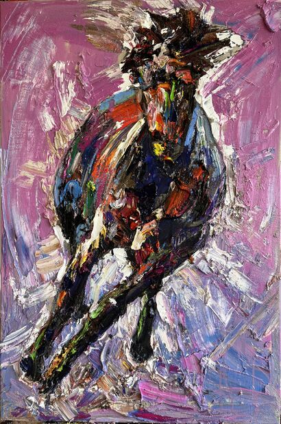 Running horse-2 - a Paint Artowrk by Hua Li