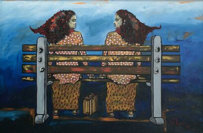 The live is a journey with myself. - a Paintings Artwork by Gliser Fuentes Mena