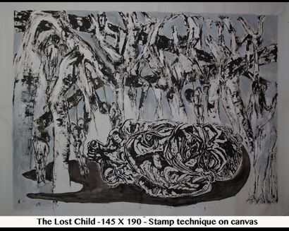 The lost child - a Paint Artowrk by Nahrin  Malki