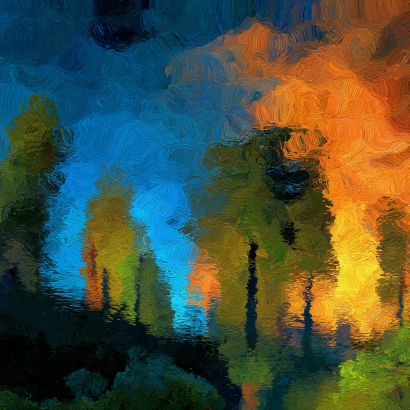Different landscape - A Digital Art Artwork by Gabriele Kuizinaite