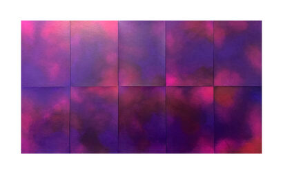 Notturni series, Nebula - a Paint Artowrk by Silvia Inselvini