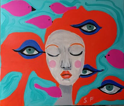 El Vuelo Interno - a Paint Artowrk by Souad El Fathi