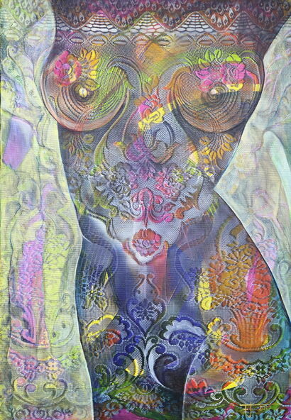 The Queen of Saba - a Paint Artowrk by Janeckova Frantiska