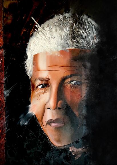 Madiba - A Paint Artwork by Jean Rousies