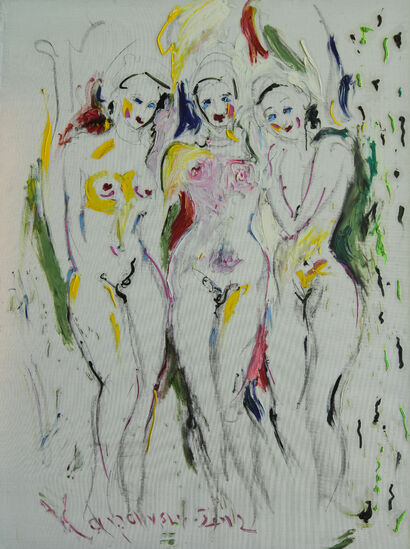 Three Graces - A Paint Artwork by Karakhan Seferbekov