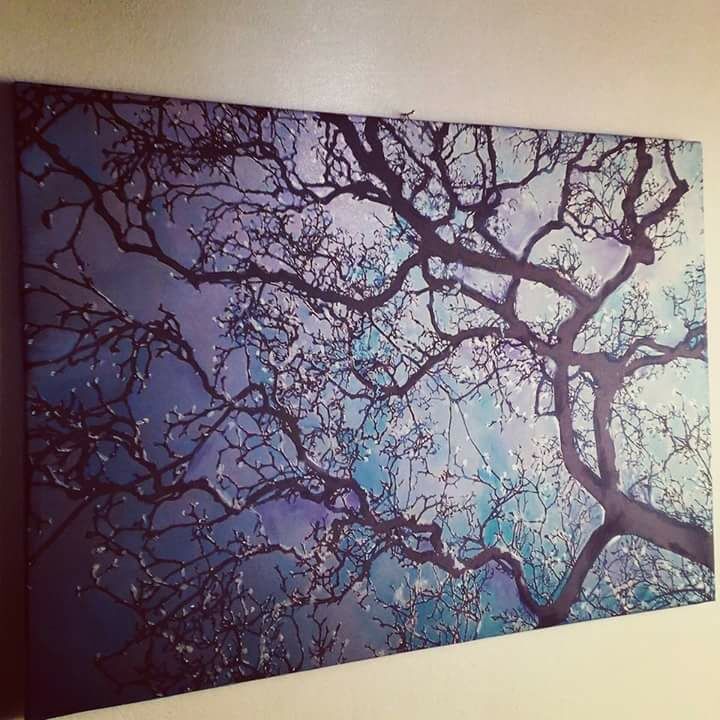 Blue tree  - a Paint by Sveva  Altea 