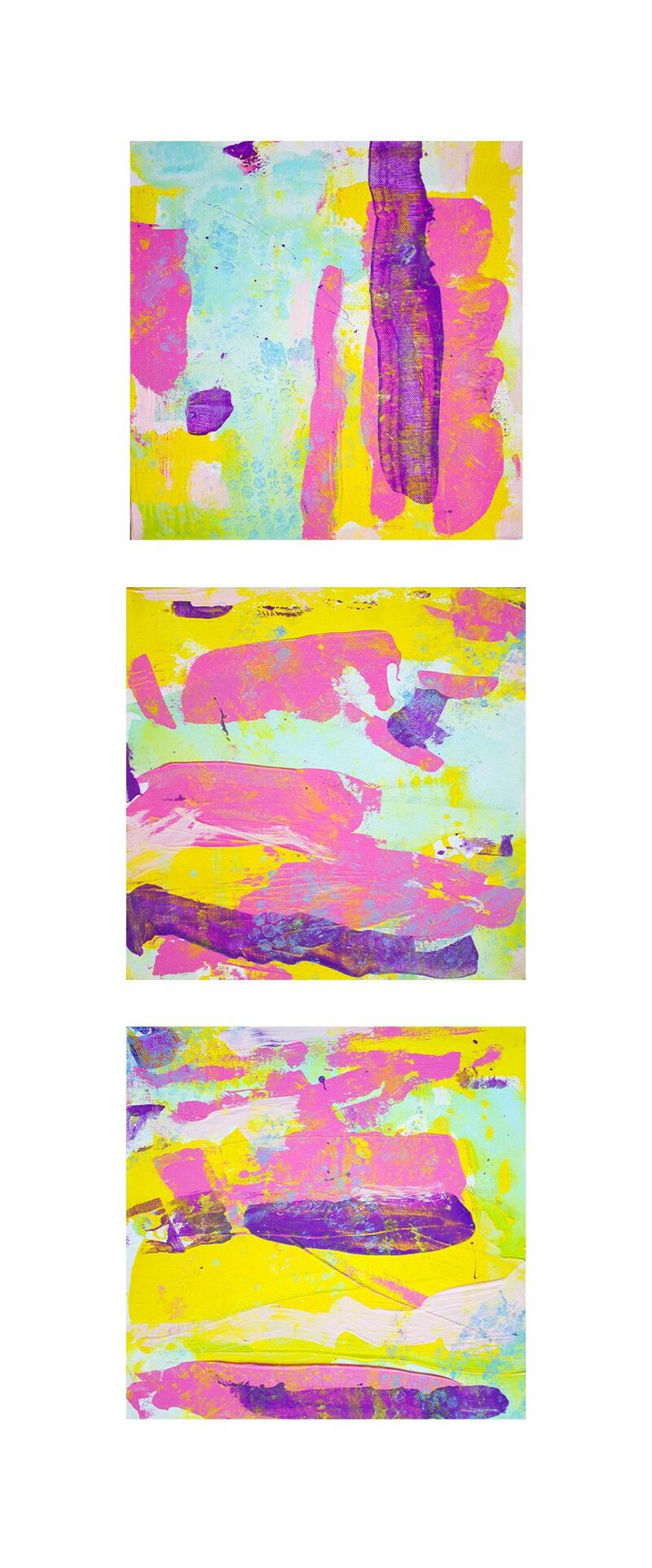 Jazz Obsession (triptych) - a Paint by Lena Yellow