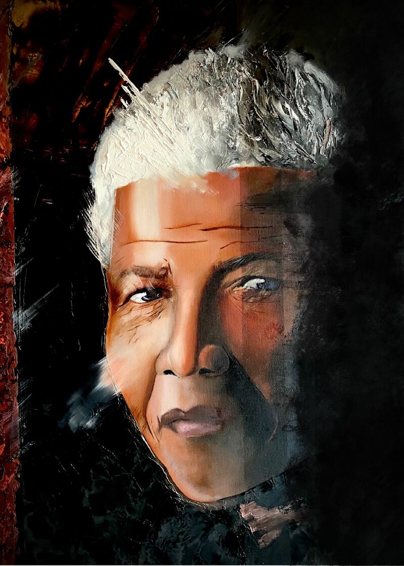 Madiba - a Paint by Jean Rousies