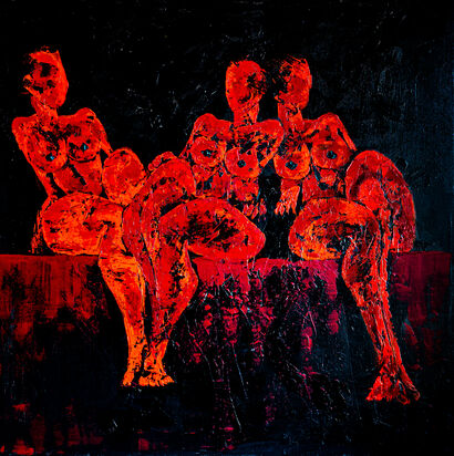 Red Nights - A Paint Artwork by Alessandra Ceolato
