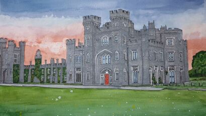Knockdrin Castle, County Westmeath. - A Paint Artwork by Bernice Cooke