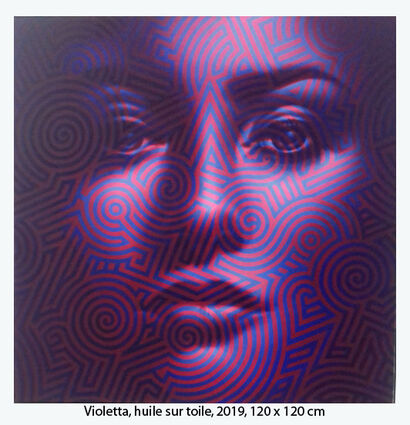 Violetta - A Paint Artwork by Gilles Grimon