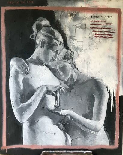 Amore e Psiche - A Paint Artwork by giovanna bianco