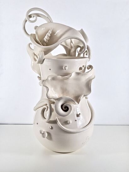 The white Calla - a Art Design Artowrk by Alberto Giampieri