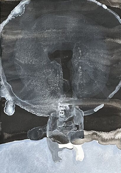 Big Daddy\'s Opening Unto The Sea Anemone - a Paint Artowrk by Mary Vaste Gillis
